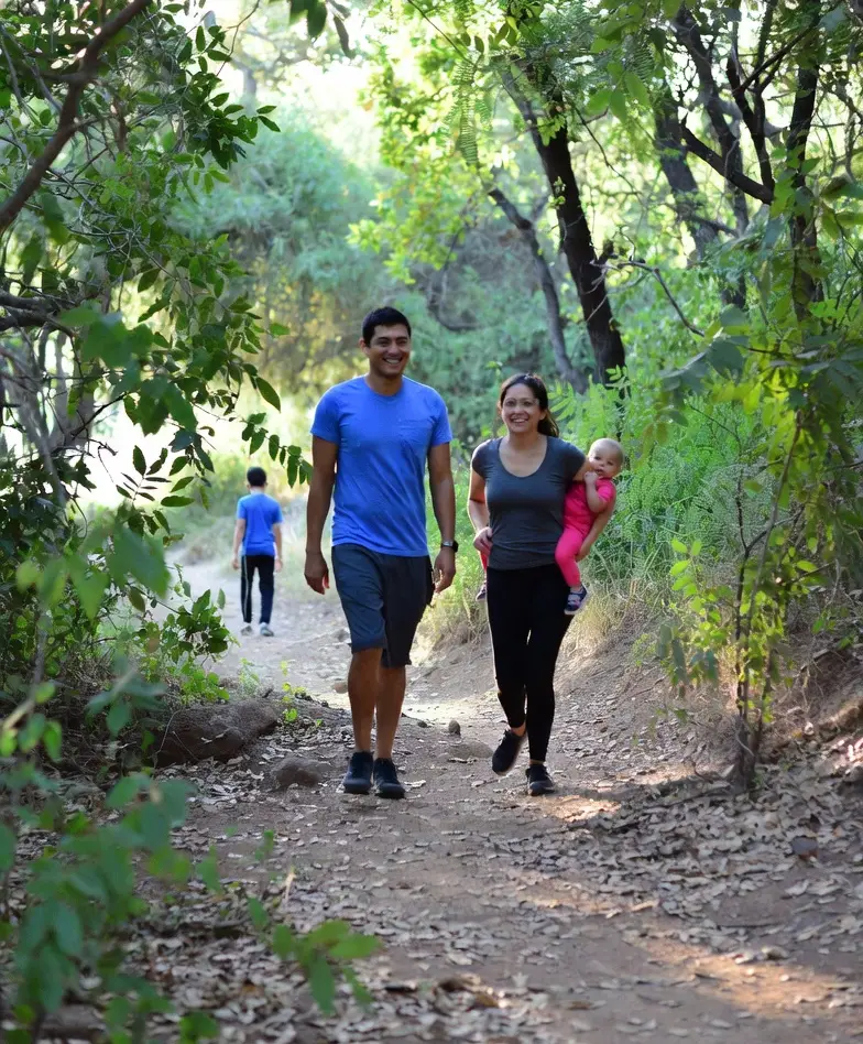 Family Hiking In North Park